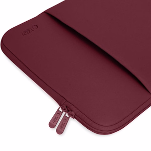 Tech-Protect Neoprene 14 tuuman kannettavan tietokoneen Suojakuori - viininpunainen