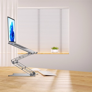 Wozinsky WRS-CPY75DSS Aluminum Laptop and Tablet Stand + Free Smartphone Stand - Silver