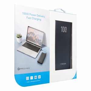 Ulkoinen akku Veger T100 (W2032C-100) PD QC3.0 5A 100W 20000 mAh musta