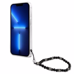 Guess GUHCP13SKPSBK iPhone 13 mini 5.4" läpinäkyvä kovakotelo Musta Pearl