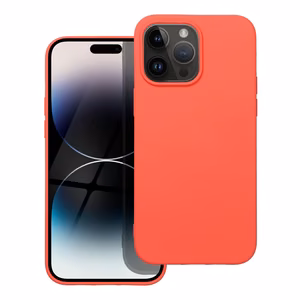 Silikoninen Suojakuori iPhone 14 PRO MAX:lle persikka