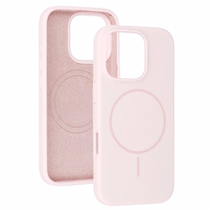 MagSafe Slim Silicone Suojakuori iPhone 15 Pro:lle vaaleanpunainen