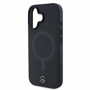 Mercedes Smooth Nahkainen MagSafe Suojakuori iPhone 16 Plus:lle - Musta