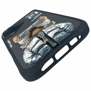 NIMMY Suojakuori COOL&CUTE 2.0 Koira iPhone 16:lle musta