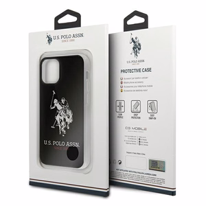 US Polo USHCP12STPUHRBK iPhone 12 mini 5,4" musta Shiny Big Logo