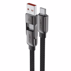 Acefast C13-05 USB-C - USB-A / USB-C -kaapeli 480 Mb/s 3 A 0,2 m - musta