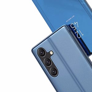 Clear View Case Suojakuori Samsung Galaxy A24 4G:lle läppäkansi vaaleanpunainen