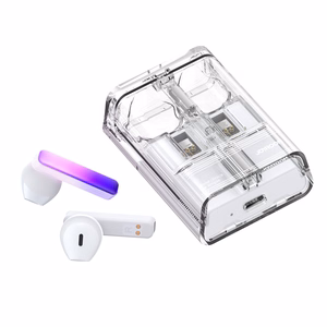 TWS Joyroom JR-TC1 IceLens Series wireless headphones with LED lights - white