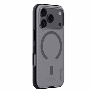 Nillkin Super Frosted Shield Pro MagSafe-yhteensopiva suojakuori iPhone 17 Pro:lle - läpinäkyvä musta