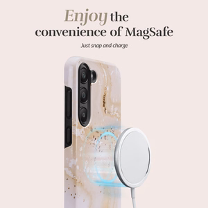 MIO Gold Marble Magsafe suojakuori Samsung S24 FE 5G
