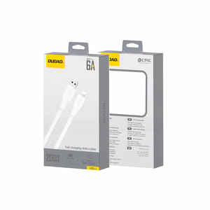 Dudao L2sL USB-A - Lightning 6A Kaapeli 1,2m - valkoinen