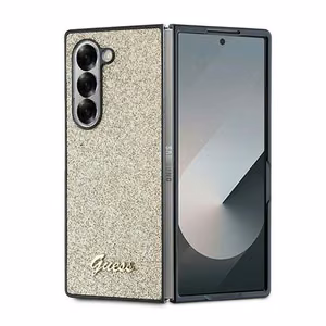 Guess Suojakuori Samsung Z Fold 6:lle GUHCZFD6HGGSHD (HC PU 4G Glitter Script) kultainen