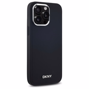 DKNY Plain Logo MagSafe iPhone 14 Pro Max:lle Suojakuori - Musta