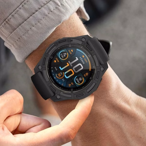 Tech-Protect Defense Air Suojakuori Garmin Fenix 8 51mm:lle - musta
