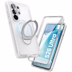 Supcase Cosmo Mag MagSafe Suojakuori Samsung Galaxy S26 Ultralle - valkoinen