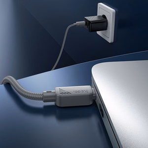 Kaapeli USB-C - USB-C Hoco 3A 60W 1 m X113 harmaa