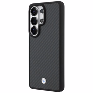 BMW Sign Magnetic Carbon Fiber MagSafe suojakuori Samsung Galaxy S26 Ultra:lle musta