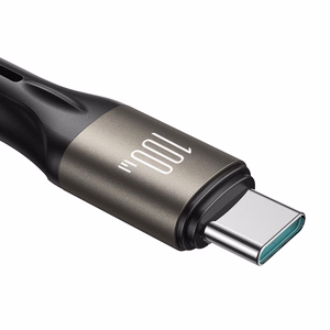 Joyroom Light-Speed Series S-A25 USB-C / USB-C kaapeli 100W 1,2 m - musta