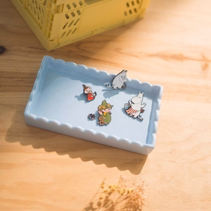 Moomins 4 rintamerkin setti vaatteisiin tai reppuun