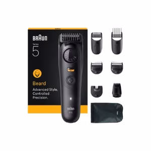 Braun Beard Trimmer Series 5 BT5560 – akkupartatrimmeri, 40 pituusasetusta
