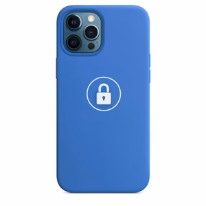 Silikoninen suojakuori v2 Apple iPhone 12 (12 Pro) -laitteelle, Capri Blue