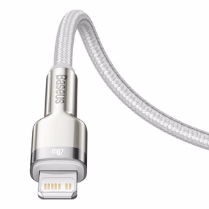 Baseus Cafule -kaapeli USB-C - Lightning, PD, 20W, 2m, valkoinen
