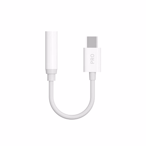 Dudao aanisovitin kuulokeadapteri USB Type C - mini jack 3.5 mm valkoinen (L16CPro white)