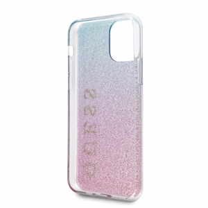 Guess GUHCN65PCUGLPBL iPhone 11 Pro Max rose blue/pink blue hard case Glitter Gradient