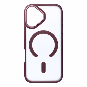 Suojakuori iPhone 17:lle Full Matte Mag Cover yhteensopiva MagSafe punainen