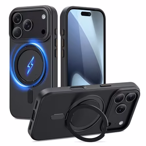 Tech-Protect MagRing MagSafe Suojakuori iPhone 17 Pro:lle - Matta Musta