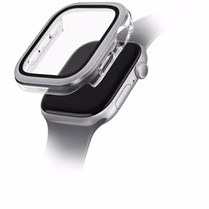 Uniq Voute Karkaistu Lasi Suojakuori Apple Watch 10 42 mm:lle - Hopeinen