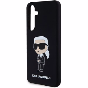 Karl Lagerfeld Silikoninen Ikonik Suojakuori Samsung Galaxy S24+:lle - musta