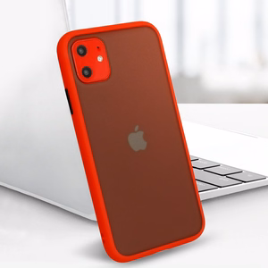 Vennus Color Button Bumper Samsung Galaxy S21 Ultra:lle punainen