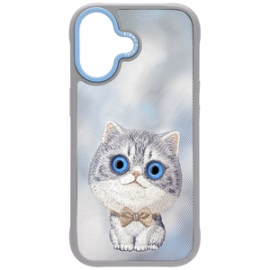 NIMMY BIG EYED PET 2.0 Cat -suojakuori iPhone 17:lle harmaa