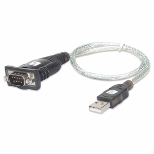 Techly USB-sarjaporttisovittimen muunnin blisterpakkauksessa IDATA USB-SER-2T