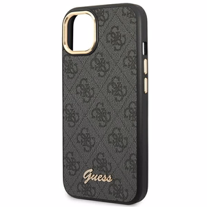 Guess GUHCP14MHG4SHK iPhone 14 Plus 6.7 "musta / musta kova kotelo 4G Vintage Gold Logo