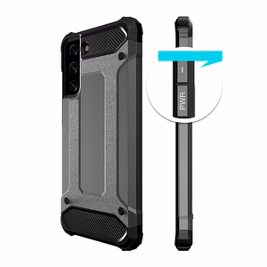 Hybrid Armor suojakuori Samsung Galaxy S23+:lle panssaroitu hybridikuori musta
