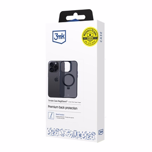 3mk Smoke Case Mag&Stand Suojakuori Apple iPhone 16 Pro Max:lle - musta