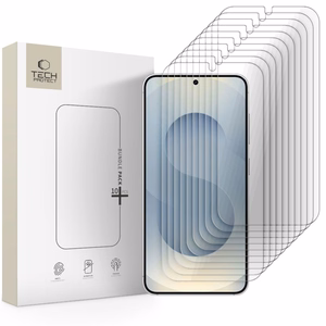 CLEAR Tech-Protect Tempered Glass Bundle 10-pack for Samsung Galaxy S24/S25