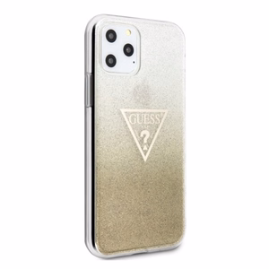 Guess GUHCN65SGTLGO iPhone 11 Pro Max gold/gold hard case Glitter Triangle