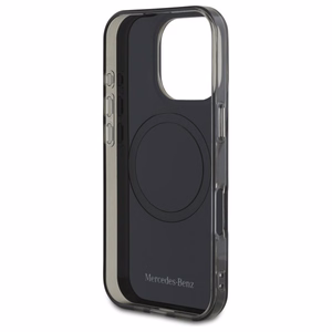 Mercedes Double Layer BiColor MagSafe Suojakuori iPhone 16 Pro:lle - hopeinen