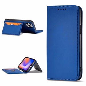 Magneettikorttikotelo iPhone 12 Pro Max Kotelo kortti lompakko kortin haltija sininen