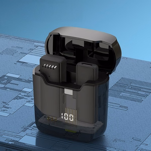 Langaton solmiomikrofoni USB-C latauskotelon kanssa S11 musta