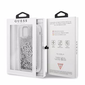 Guess GUHCP12LLG4GSI iPhone 12 Pro Max 6.7" hopea/hopea kovakotelo 4G Big Liquid Glitter, hopea/hopea
