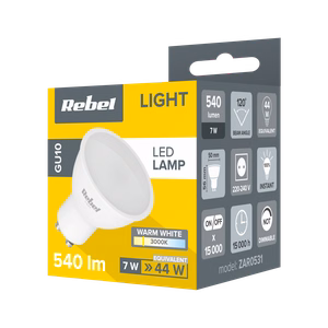 Rebel GU10 LED-lamppu, 7 W, 3000 K, 230 V