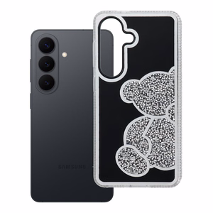 Suojakuori Samsung S26:lle Teddy Bear hopeinen