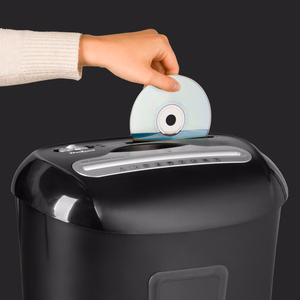 REBEL document, card and CD shredder with 21 L bin