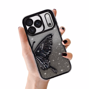 Tel Protect Butterfly Water Suojakuori iPhone 17 Pro:lle musta