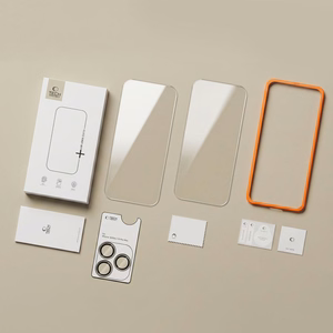 Tech-Protect Easy Set+ 2-osainen karkaistujen suojalasien sarja näytölle ja kameran linsseille mallille iPhone 18 Pro
