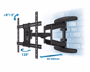 Esperanza ERW021 CRONOS 2.16 m (85") TV mount Black